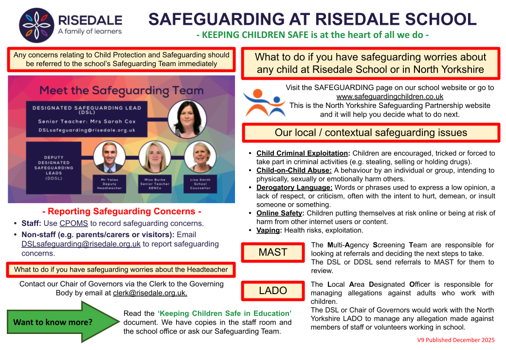 Safeguarding at Risedale School